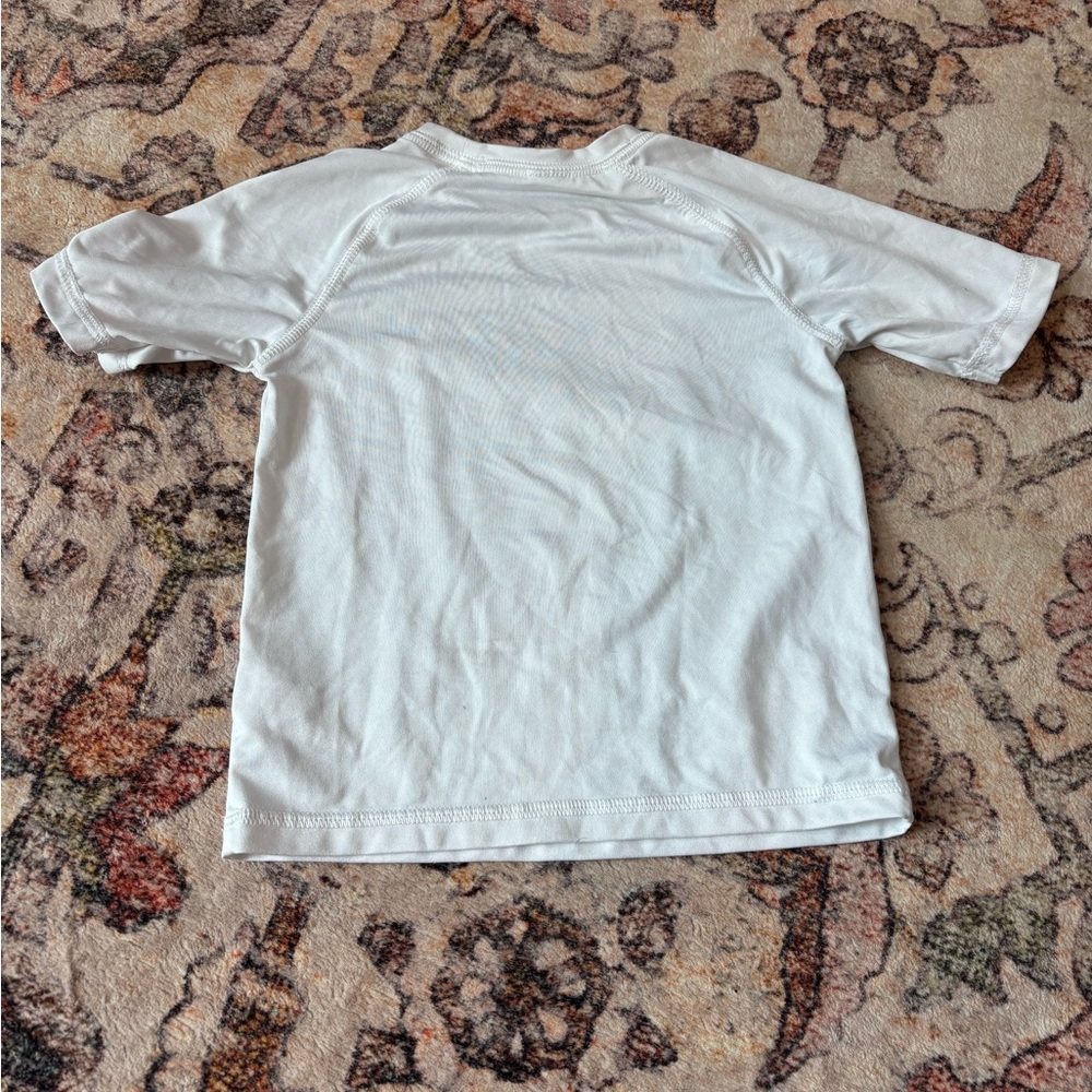 Kids White Rashguard top - Picture 2 of 2